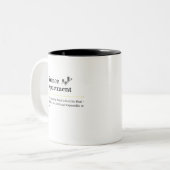 2 Couleurs Tasse de café du service financier (Devant gauche)