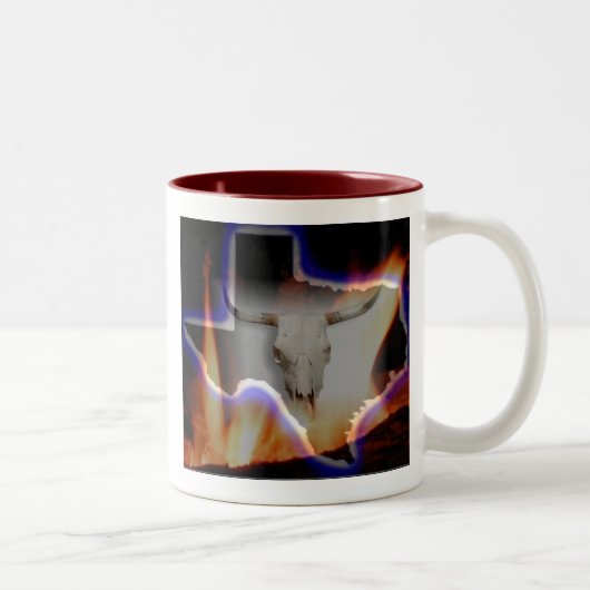 2 Couleurs Tasse de café du Texas Risin (Droit)