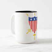 2 Couleurs Tasse de café d'USFCA (Devant gauche)