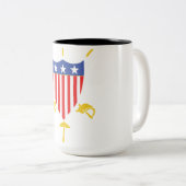 2 Couleurs Tasse de café d'USFCA (Devant droit)