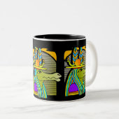 2 Couleurs Tasse de café égyptienne de conception de (Devant droit)