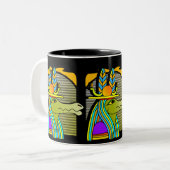 2 Couleurs Tasse de café égyptienne de conception de (Devant gauche)