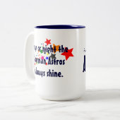 2 Couleurs Tasse de café élémentaire d'étoiles de Frank (Devant gauche)