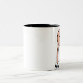 2 Couleurs Tasse de café en caoutchouc de cou (Centre)