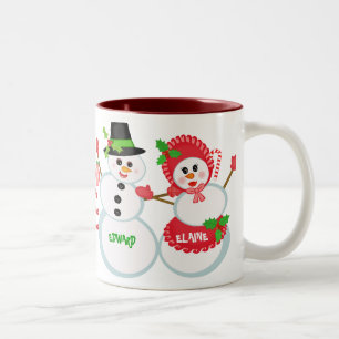 2 Couleurs Tasse de café en verre d'amour de bonhommes de