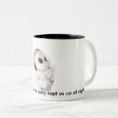 2 Couleurs Tasse de café étrangère de bébé (Devant droit)