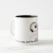 2 Couleurs Tasse de café étrangère de bébé (Devant gauche)