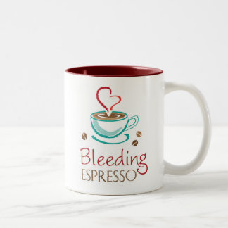 2 Couleurs Tasse de café express de saignement grande