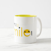 2 Couleurs Tasse de café faite d'U Smile.com (Devant droit)