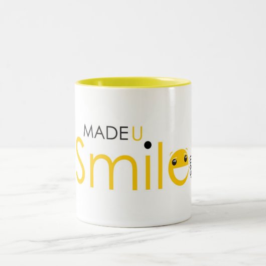 2 Couleurs Tasse de café faite d'U Smile.com (Centre)