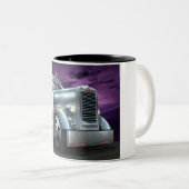 2 Couleurs Tasse de café faite sur commande "de fantôme (Devant droit)