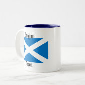 2 Couleurs Tasse de café fière de Douglas ! (Devant gauche)