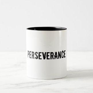 2 Couleurs Tasse de café fraîche qui indique… la persévérance