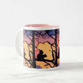 2 Couleurs Tasse de café géniale d'écureuil (Devant gauche)