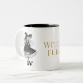 2 Couleurs Tasse de café gothique Carburant de Sorcière (Devant gauche)