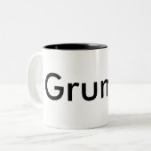 2 Couleurs Tasse de café grincheuse (Devant gauche)