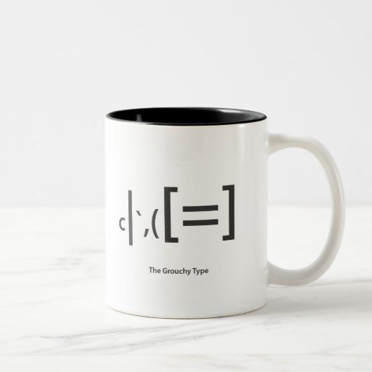 2 Couleurs tasse de café grouchy (Droit)