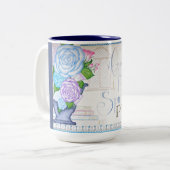 2 Couleurs Tasse de café Harmonie Intérieure (Devant gauche)