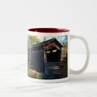 2 Couleurs Tasse de café historique de pont couvert d'ADA