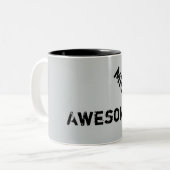 2 Couleurs Tasse de café impressionnante de citation du (Devant gauche)