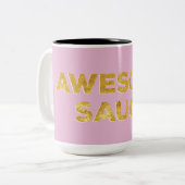 2 Couleurs Tasse de café impressionnante de sauce (Devant gauche)