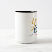 2 Couleurs Tasse de café inspirée de citations (Centre)