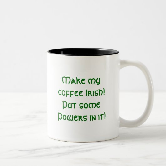 2 Couleurs Tasse de café irlandais (Droit)