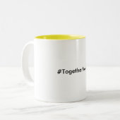 2 Couleurs Tasse de café jaune de #TogetherWeRise (Devant gauche)