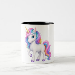 2 Couleurs Tasse de café Licorne Arc-en-ciel Magique Mignonne