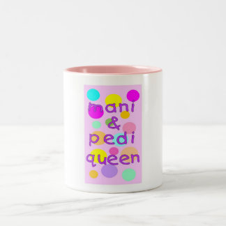 2 COULEURS TASSE DE CAFÉ - MANI ET REINE DE PEDI