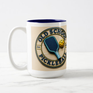 2 Couleurs tasse de café Marque de pickleball Old School
