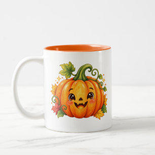 2 Couleurs Tasse de café mignonne citrouille d'Halloween Au