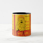 2 Couleurs Tasse de café mignonne de chien de bouffe de (Centre)