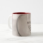 2 Couleurs Tasse de café mignonne d'éléphant de bande (Devant gauche)