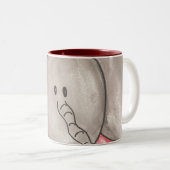 2 Couleurs Tasse de café mignonne d'éléphant de bande (Devant droit)