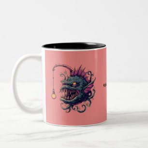 2 Couleurs Tasse de café Monstre Poisson Pêcheur