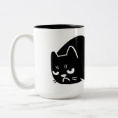 2 Couleurs Tasse de café non droite de Meow (Gauche)