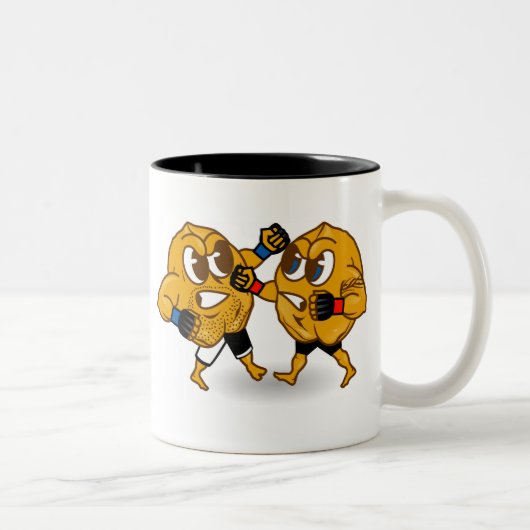 2 Couleurs Tasse de café NUTS de MIXED MARTIAL ART (Droit)