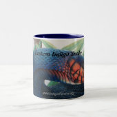 2 Couleurs Tasse de café orientale d'indigo (Centre)