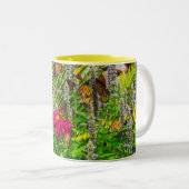 2 Couleurs Tasse de café Papillons monarques (Devant droit)