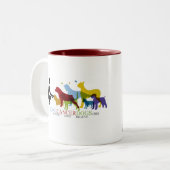 2 Couleurs Tasse de café personnalisable (Devant gauche)