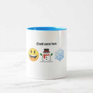 2 Couleurs Tasse de café personnalisée par | d'Emoji de