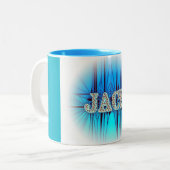 2 Couleurs Tasse de café personnalisée pour Jack (Devant gauche)
