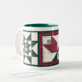 2 Couleurs Tasse de café piquée de Potholders (Devant gauche)