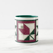2 Couleurs Tasse de café piquée de Potholders (Centre)