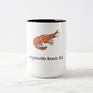 2 Couleurs Tasse de café (plage de Wrightsville, OR)