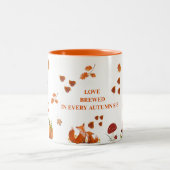 2 Couleurs Tasse de café pour la saison automnale (Centre)