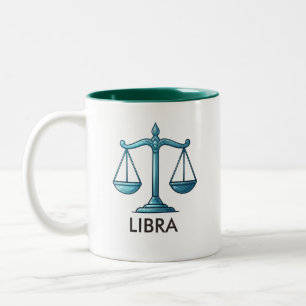 2 Couleurs Tasse de café pour l'anniversaire de l'astrologie