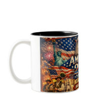 Tasse de café pour le 250e anniversaire de l'Améri