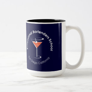 2 Couleurs Tasse de café professionnelle d'école de barman